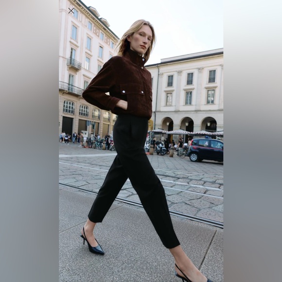 Zara Pants - NWOT ZARA Pants With a High Waist Black